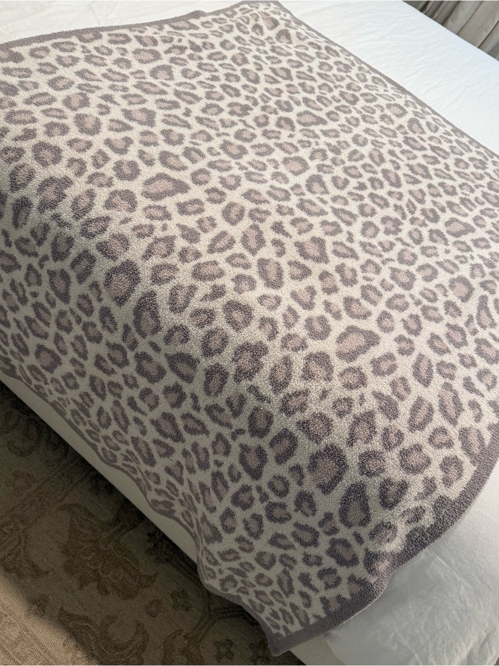 Barefoot Dreams Cozychic Safari Blanket in Cream Multi - Picture 5 of 6